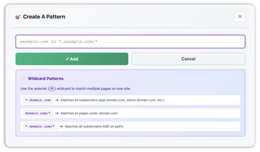 Tab Colorizer Pro create a pattern rule